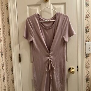 Garage Off Pink Front Tie Dress